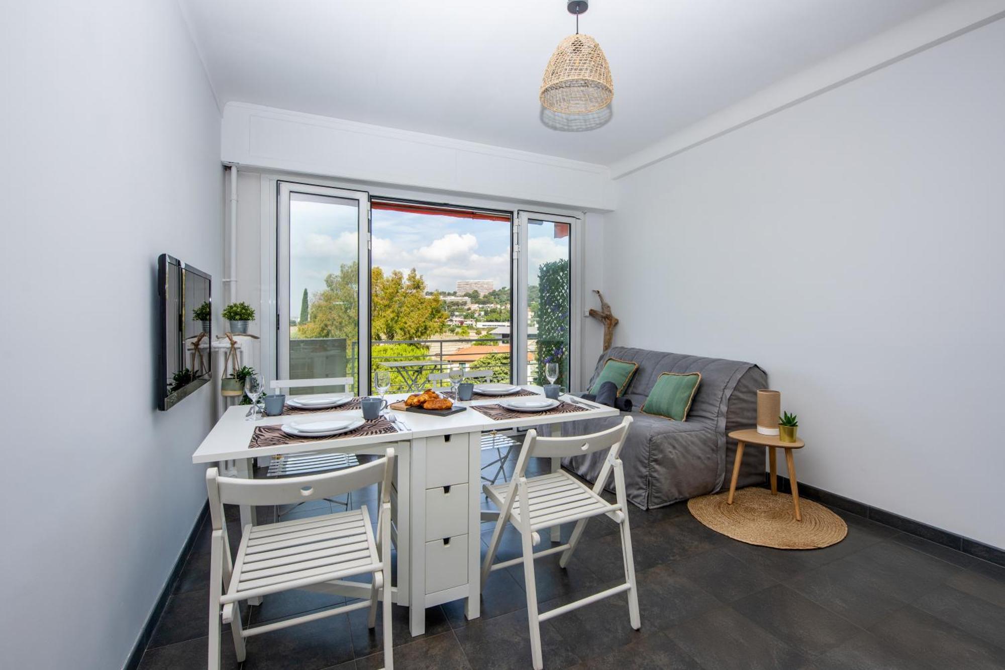 Appartement Vue Mer Cagnes-sur-Mer Eksteriør billede