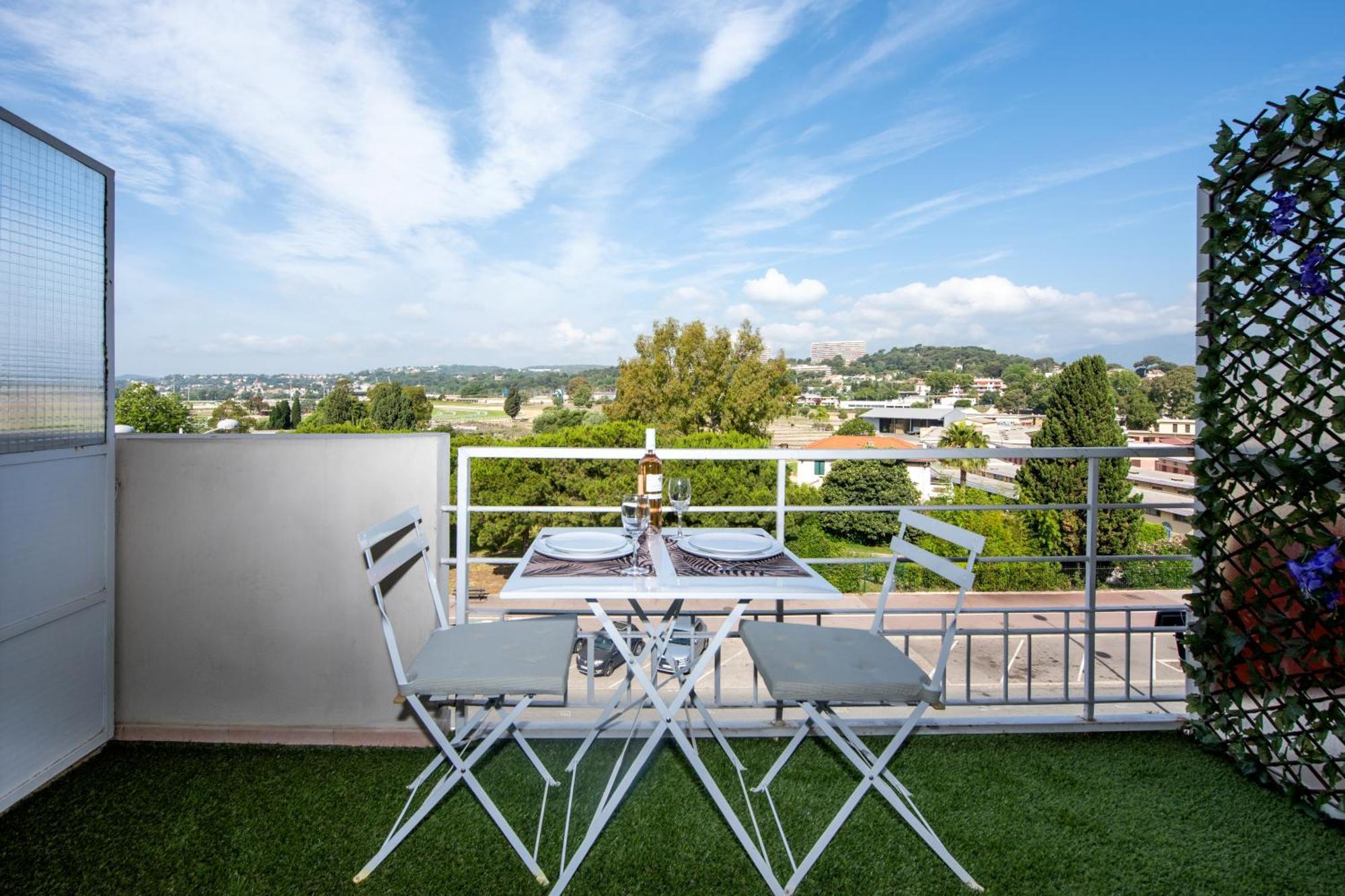 Appartement Vue Mer Cagnes-sur-Mer Eksteriør billede